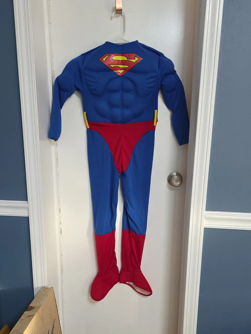 DC Blue and Red Muscled Superman Kids Costume